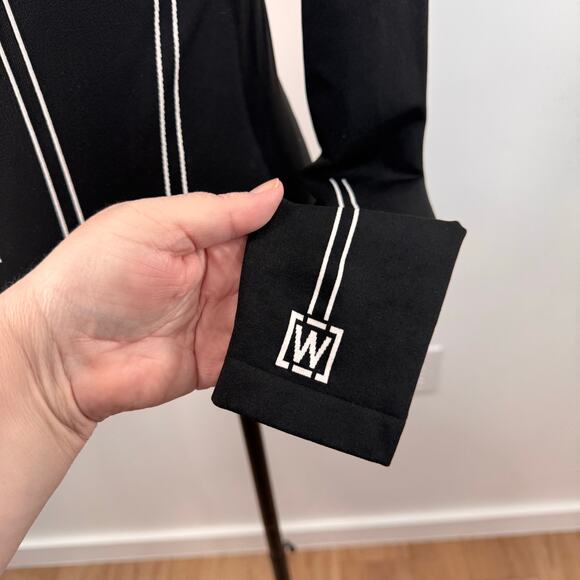 Wolford Theresa String Bodysuit Black White Corset Baddie Luxury Goth Size M - Picture 10 of 16